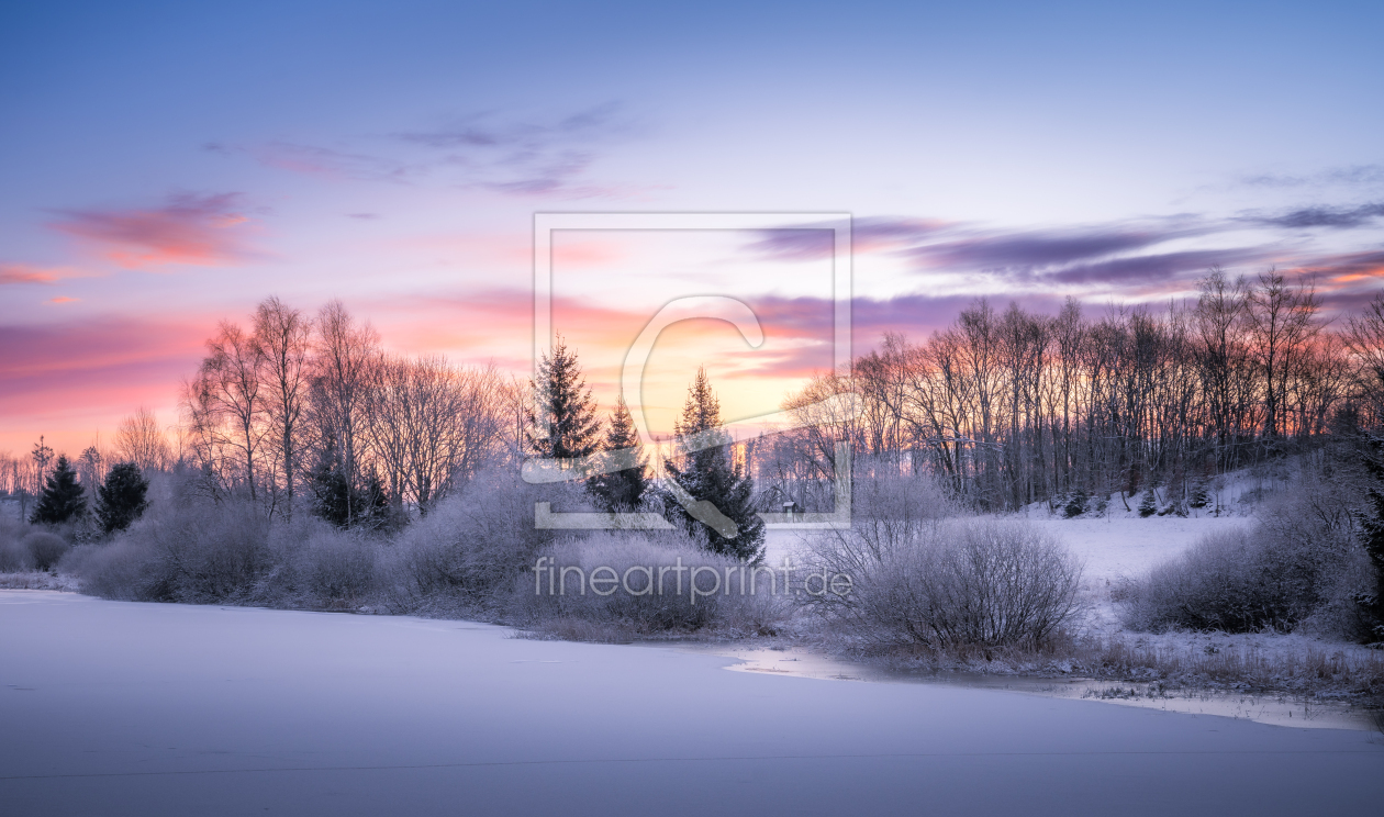 Bild-Nr.: 12877762 Blaue Stunde am Pfauenteich im Harz  erstellt von Steffen Henze