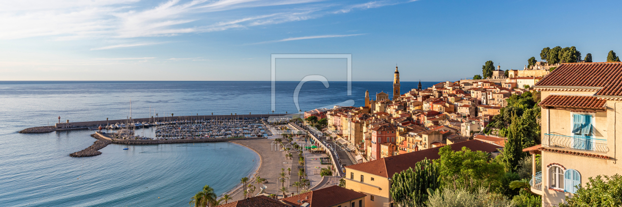 Bild-Nr.: 12880685 Panorama Menton in Frankreich erstellt von dieterich