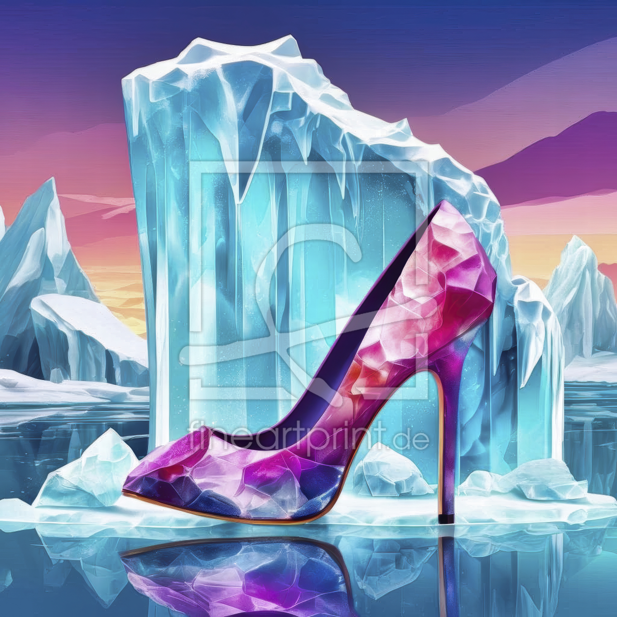 Bild-Nr.: 12882185 Modell Eisschmelze High Heels KI erstellt von XYRIUS