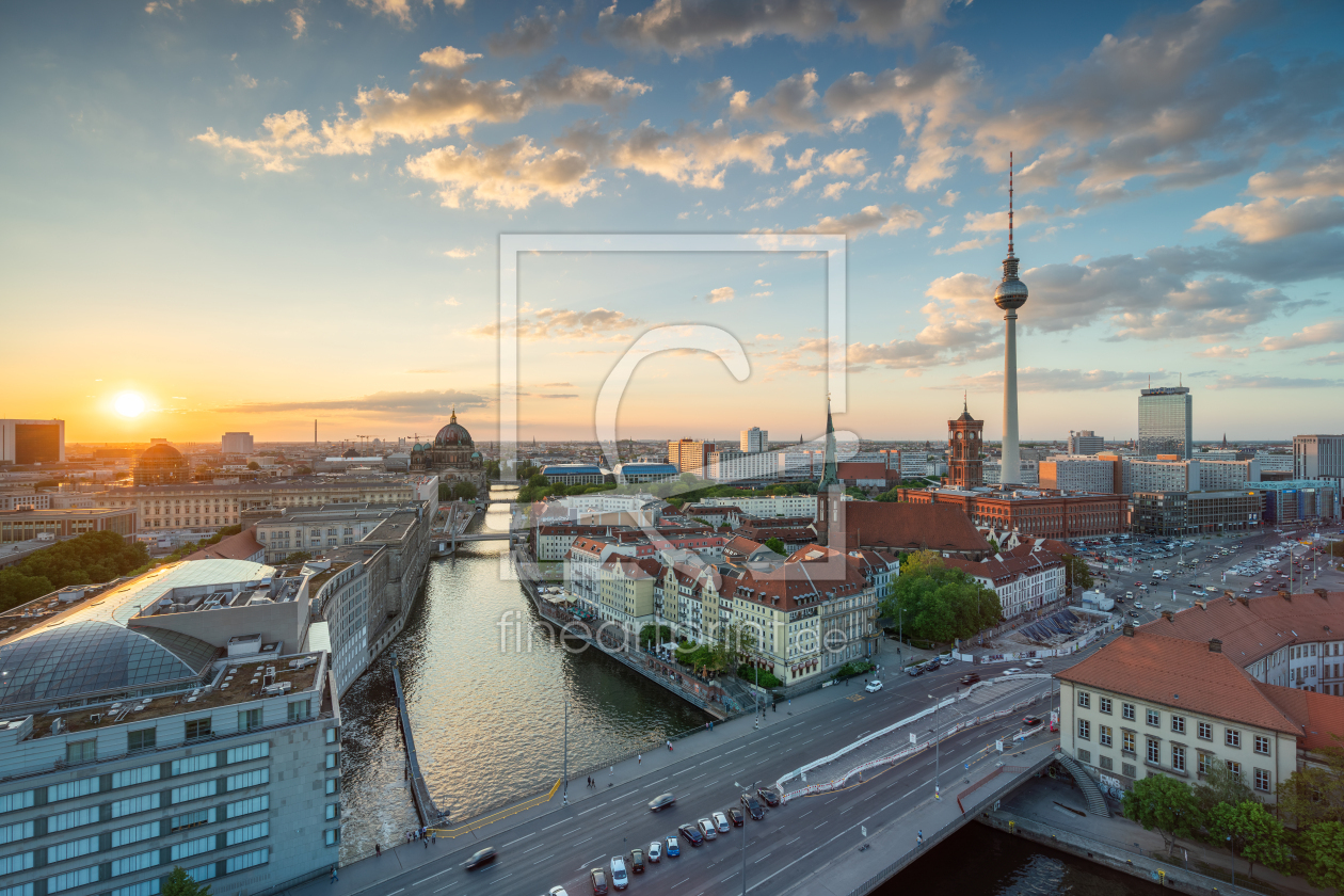 Bild-Nr.: 12882416 Berlin Stadtansicht bei Sonnenuntergang erstellt von eyetronic