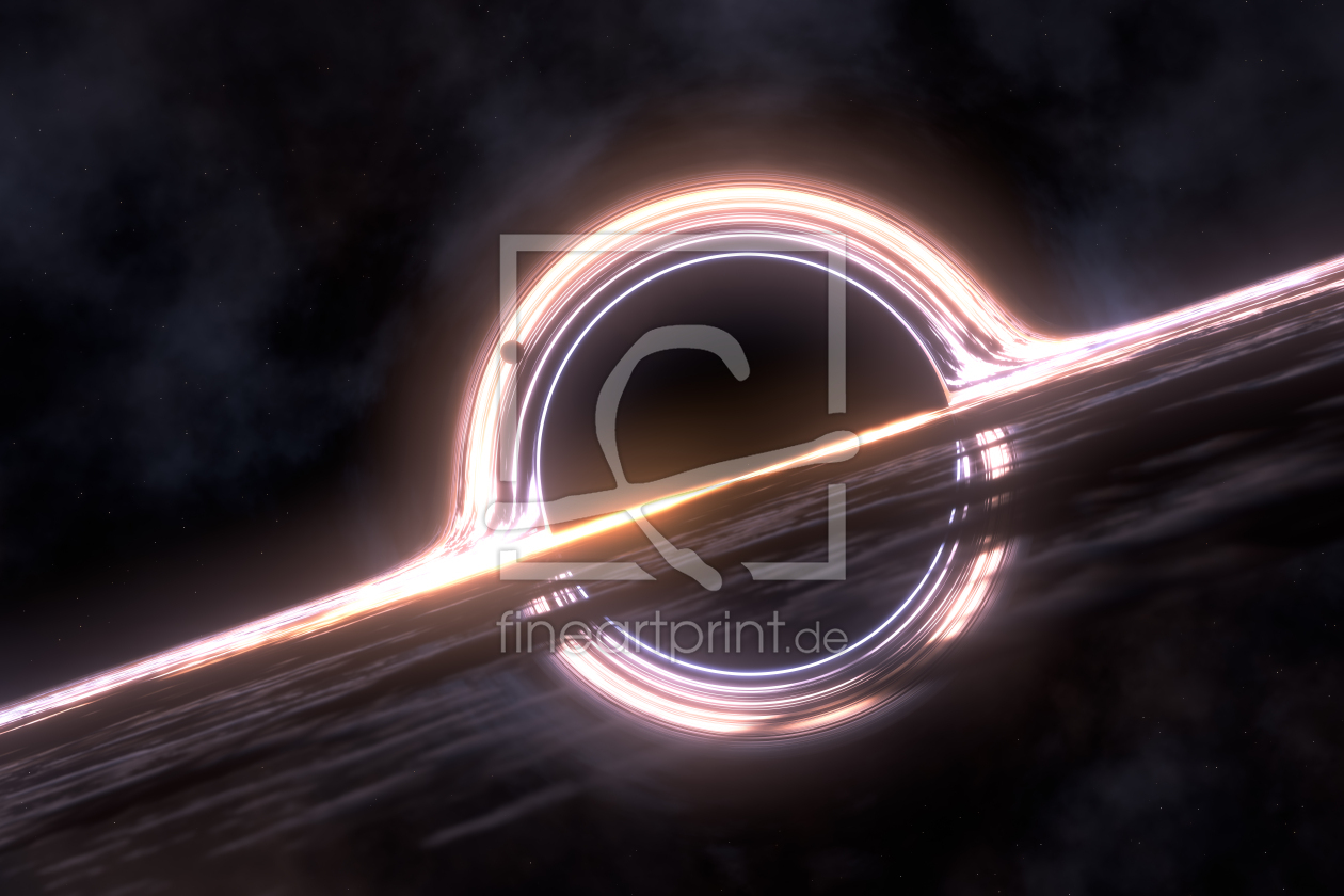 Bild-Nr.: 12882642 Schwarzes Loch Sci-Fi Rendering erstellt von dresdner