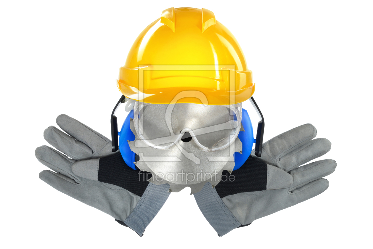 Bild-Nr.: 12883657 Arbeiterkopf aus Werkzeugen und Schutzausrüstung erstellt von Smileus