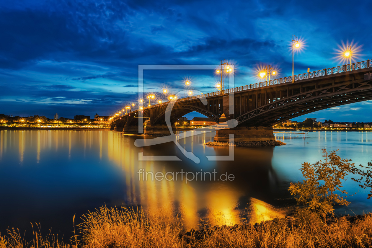 Bild-Nr.: 12883742 Mainz Theodor-Heuss-Brücke Skyline erstellt von uh-Photography