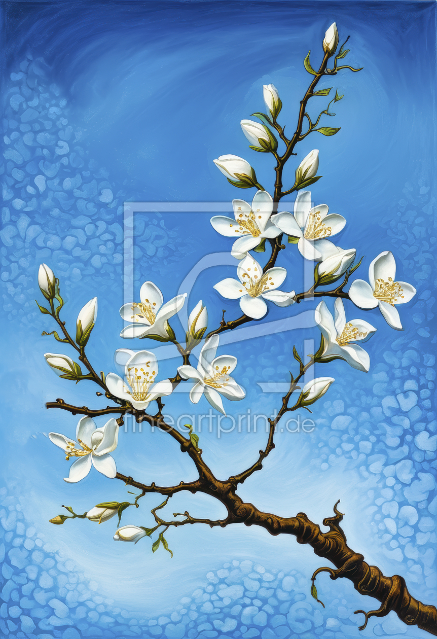 Bild-Nr.: 12886483 Knorriger Jasmin Zweig KI erstellt von XYRIUS