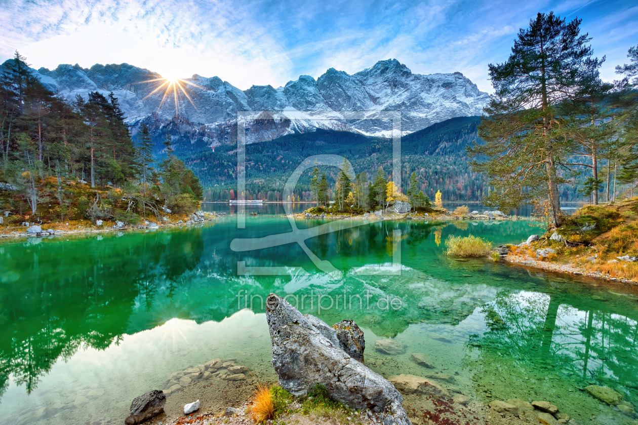 Bild-Nr.: 12889669 Sonnenaufgang am Eibsee erstellt von Carsten Meyer