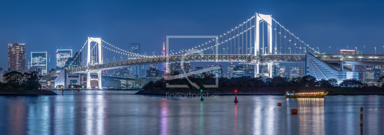 Bild-Nr.: 12889852 Tokyo Rainbow Bridge bei Nacht erstellt von eyetronic