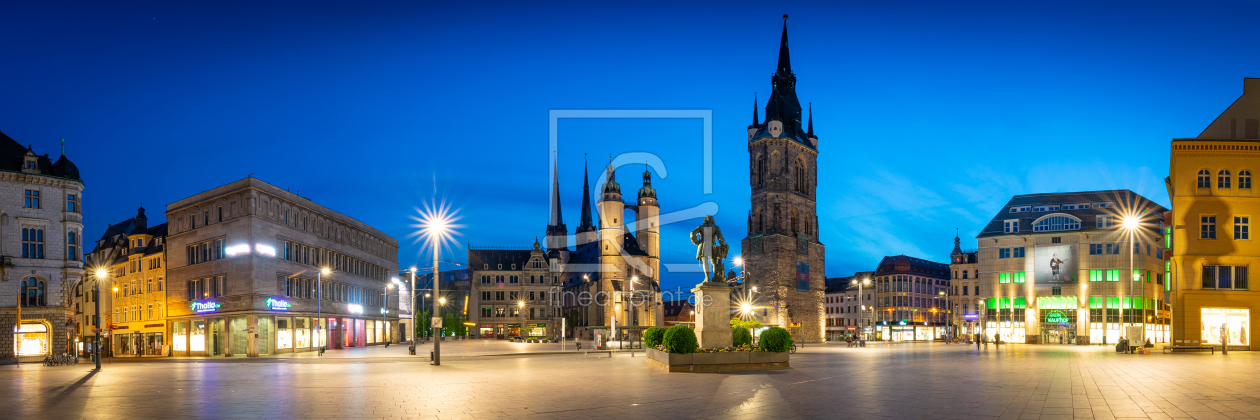Bild-Nr.: 12892815 Halle-Saale - Marktplatz Panorama erstellt von Martin Martin Wasilewski