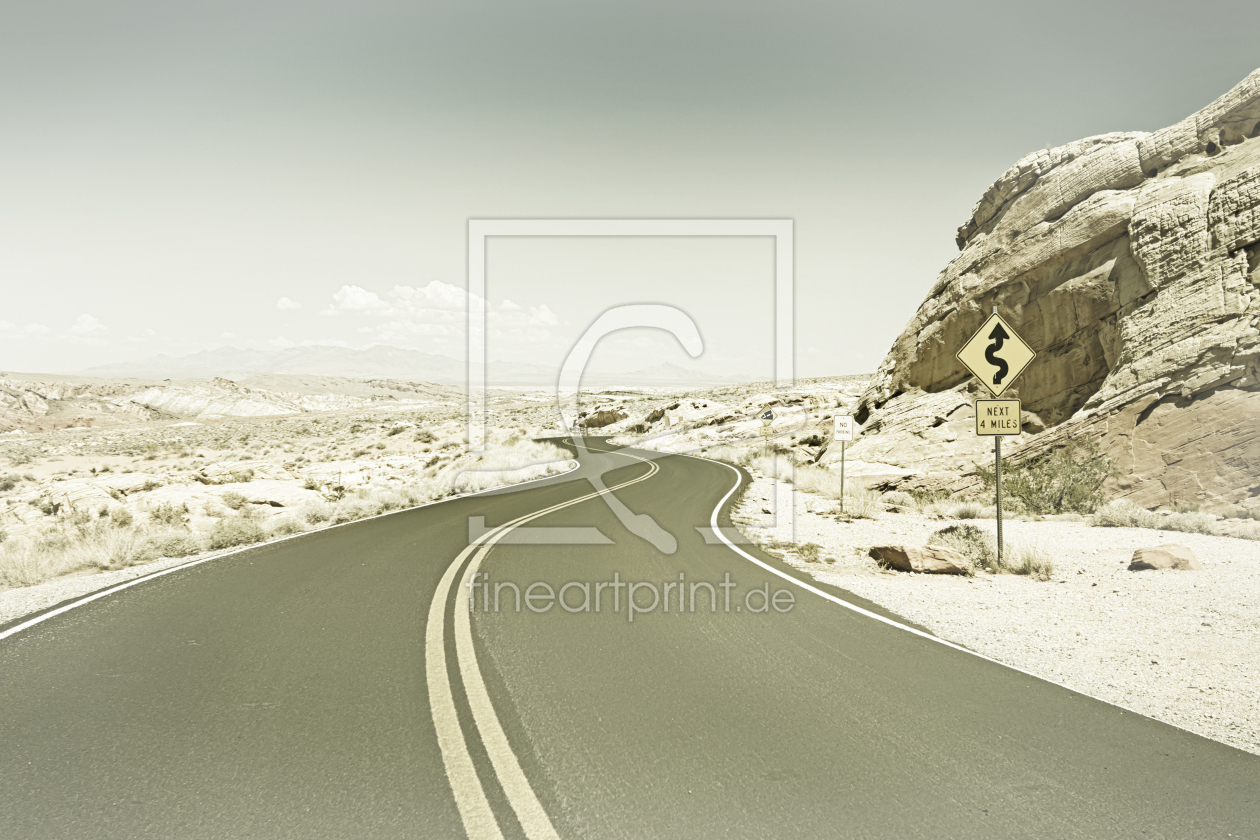 Bild-Nr.: 12894019 Landstraße USA - Vintage erstellt von Melanie Viola