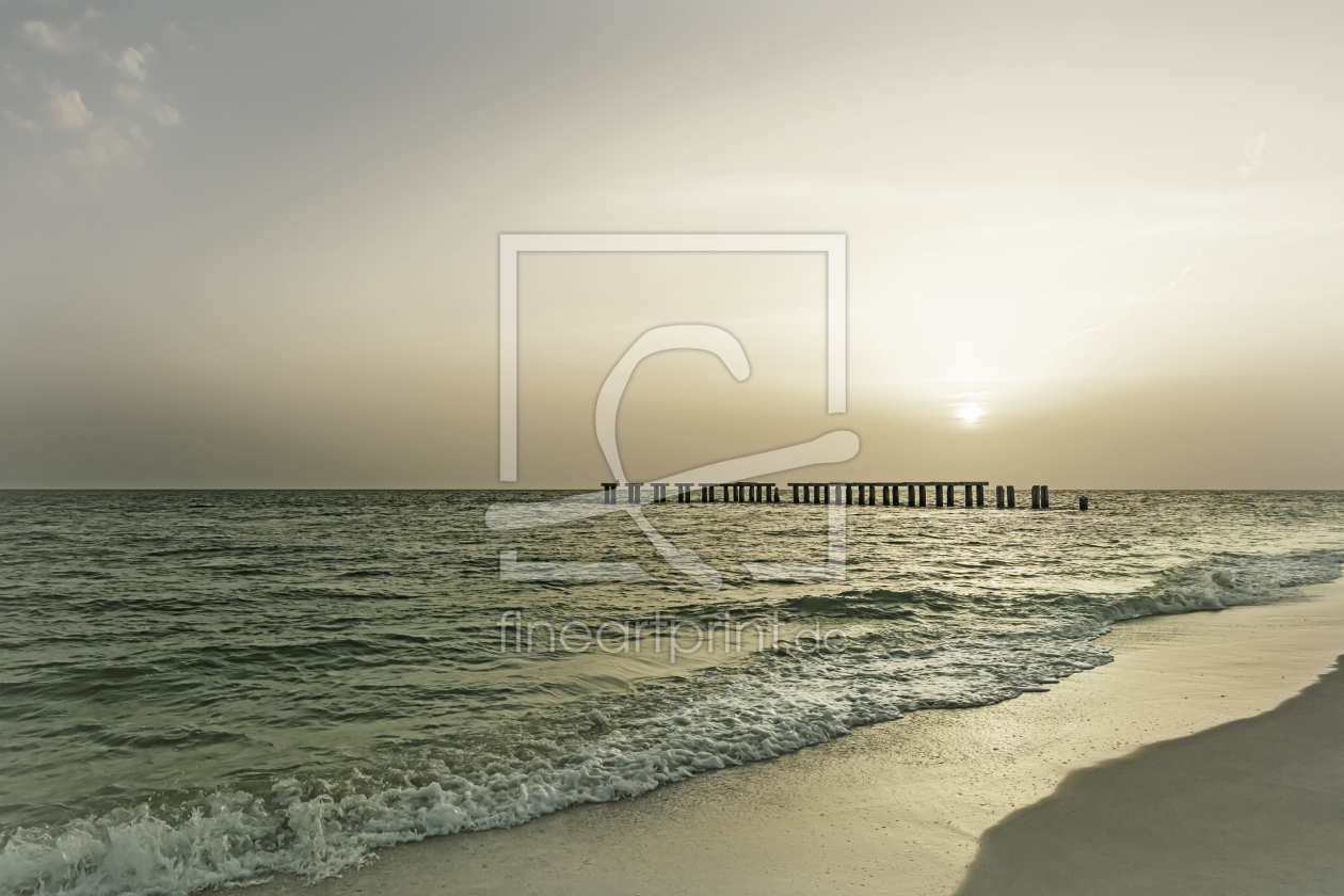 Bild-Nr.: 12894020 Gasparilla Island Sonnenuntergang - Vintage erstellt von Melanie Viola