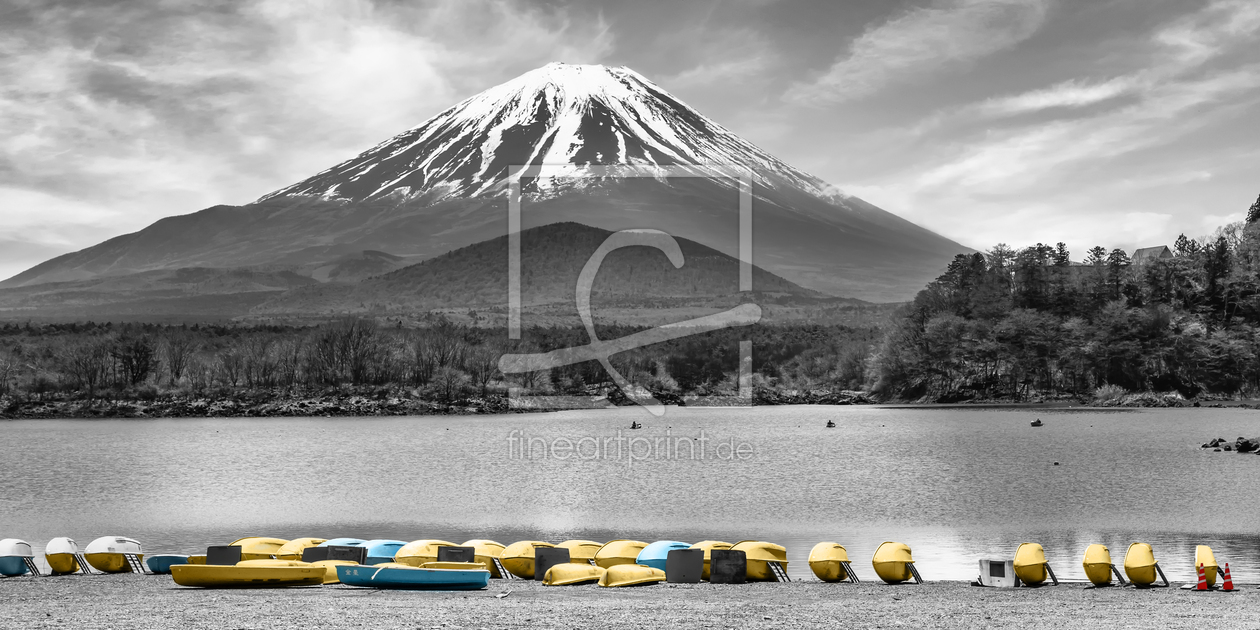 Bild-Nr.: 12895964 Shoji-See im Panorama mit majestätischem Fuji  erstellt von Melanie Viola