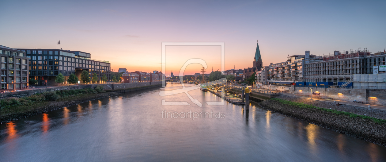 Bild-Nr.: 12897187 Bremen Stadtansicht bei Sonnenuntergang erstellt von eyetronic