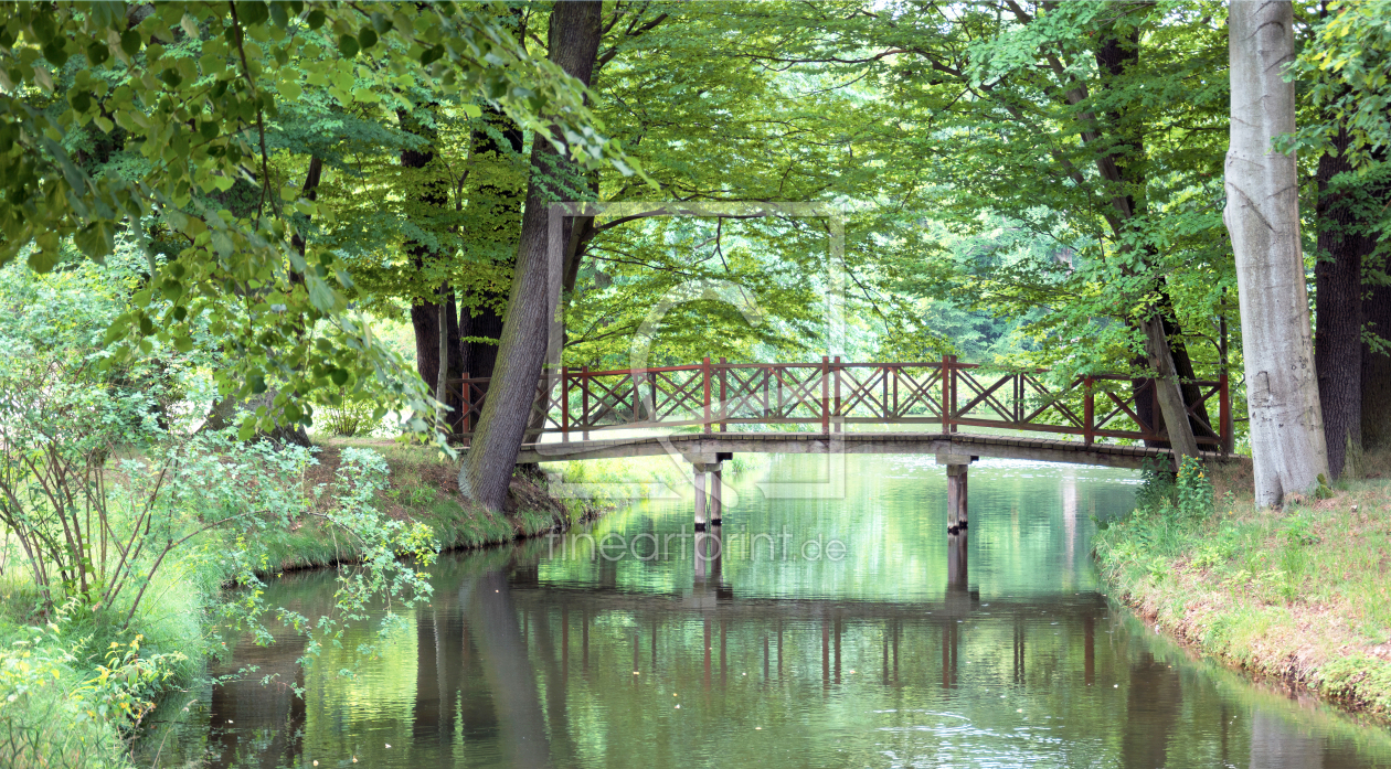 Bild-Nr.: 12897275 Brücke im Park erstellt von Johann Pavelka