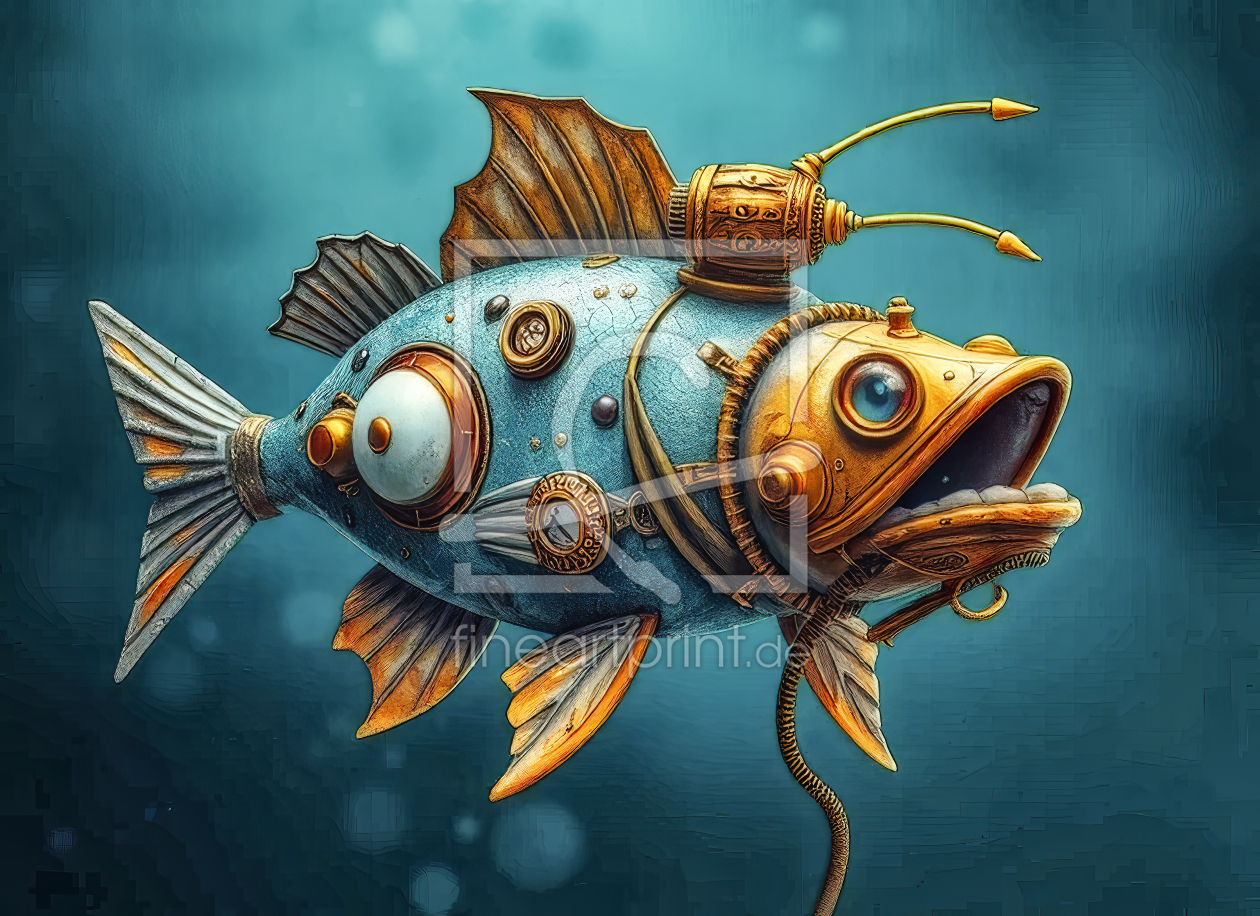 Bild-Nr.: 12897855 Steampunk Fisch KI erstellt von XYRIUS