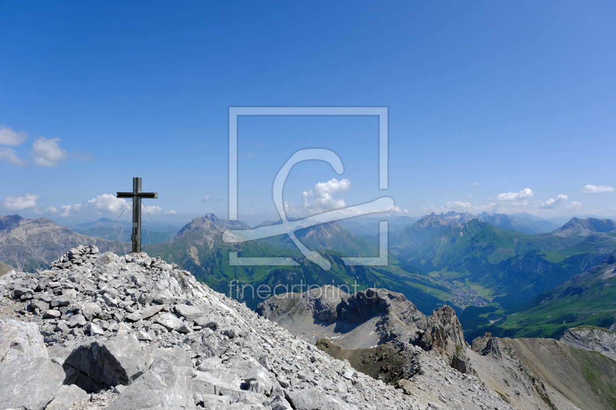 Bild-Nr.: 12898121 Gipfelkreuz Spuller Schafberg erstellt von Gerhard Albicker