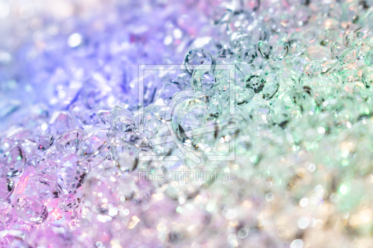 Bild-Nr.: 12898500 Glitzernde Kristalle vor Farbverlauf erstellt von Sandra Höfer