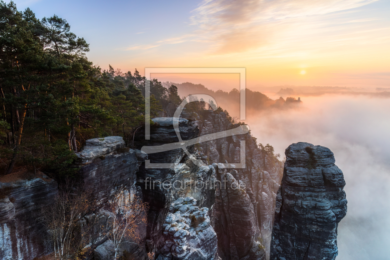 Bild-Nr.: 12898724 Sonnenaufgang in der Sächsischen Schweiz erstellt von Daniela Beyer