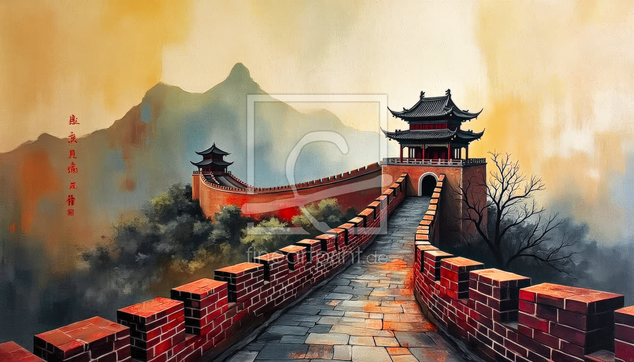 Bild-Nr.: 12899095 Chinesische Mauer KI erstellt von XYRIUS