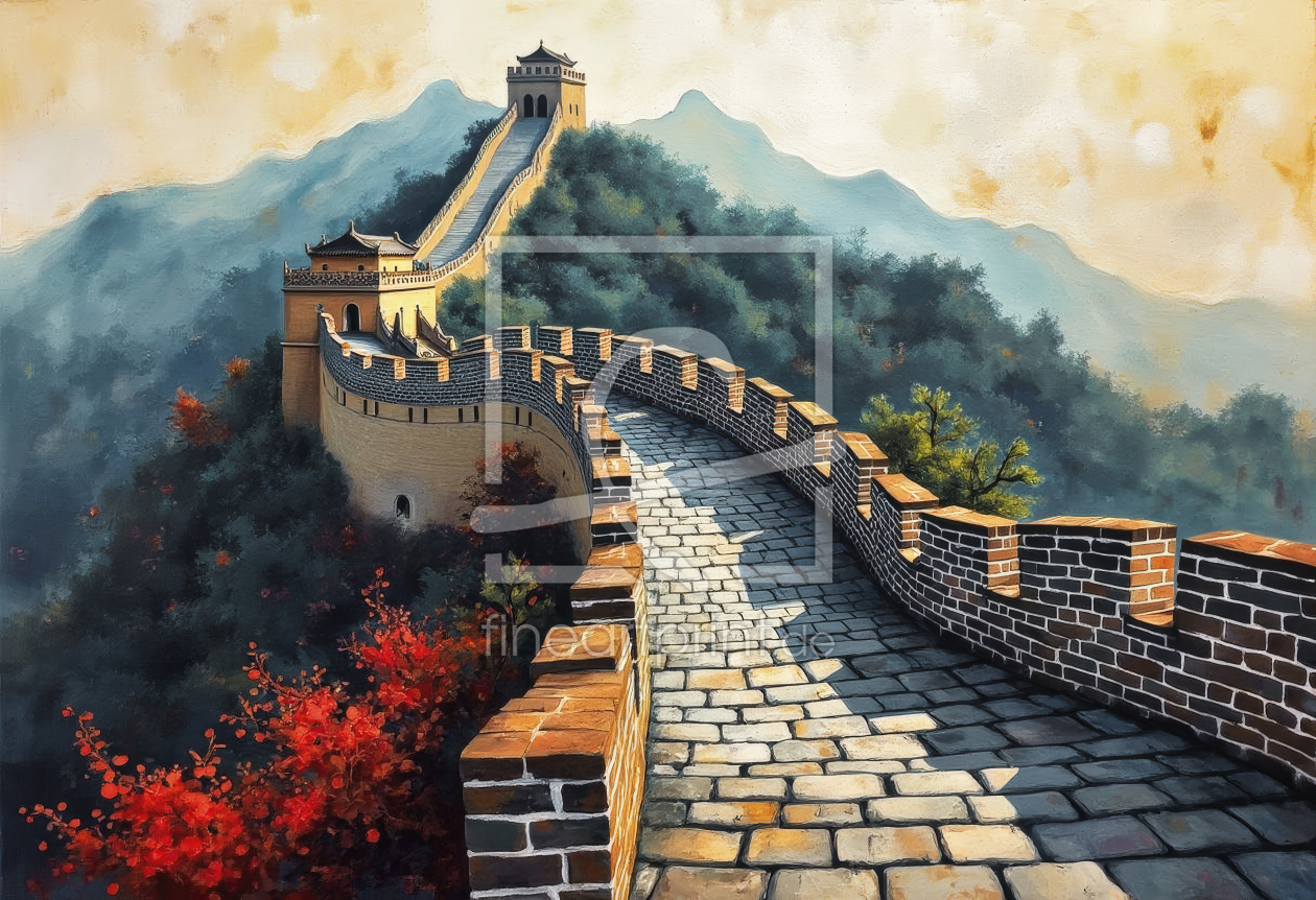 Bild-Nr.: 12899103 Chinesische Mauer KI erstellt von XYRIUS