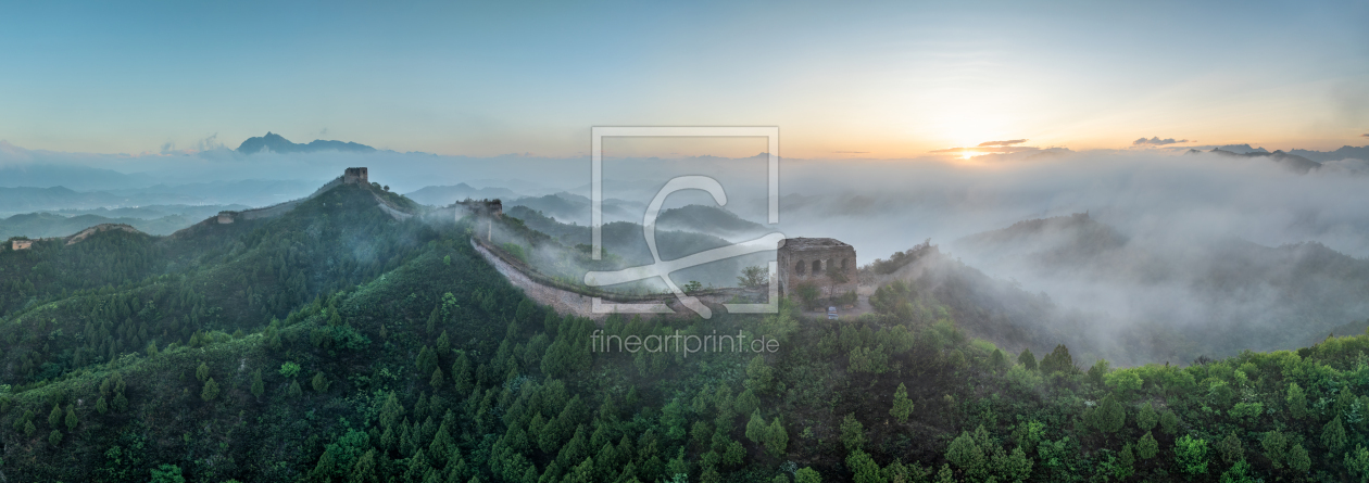 Bild-Nr.: 12901026 Chinesische Mauer bei Sonnenaufgang erstellt von eyetronic