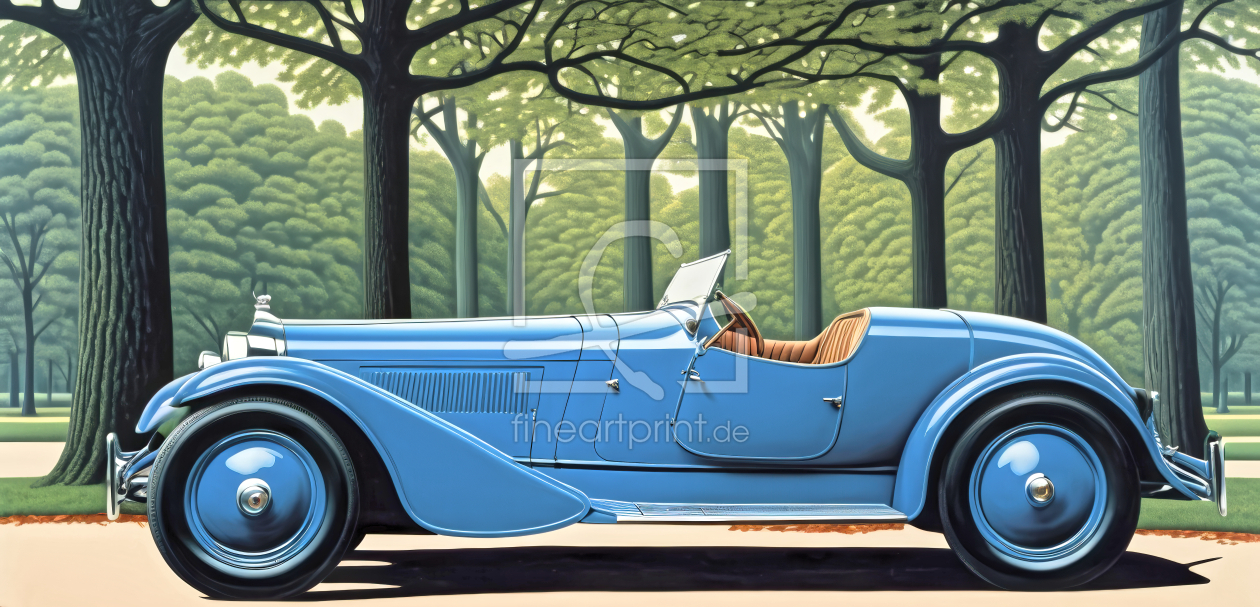 Bild-Nr.: 12903677 Blauer Oldtimer KI erstellt von XYRIUS