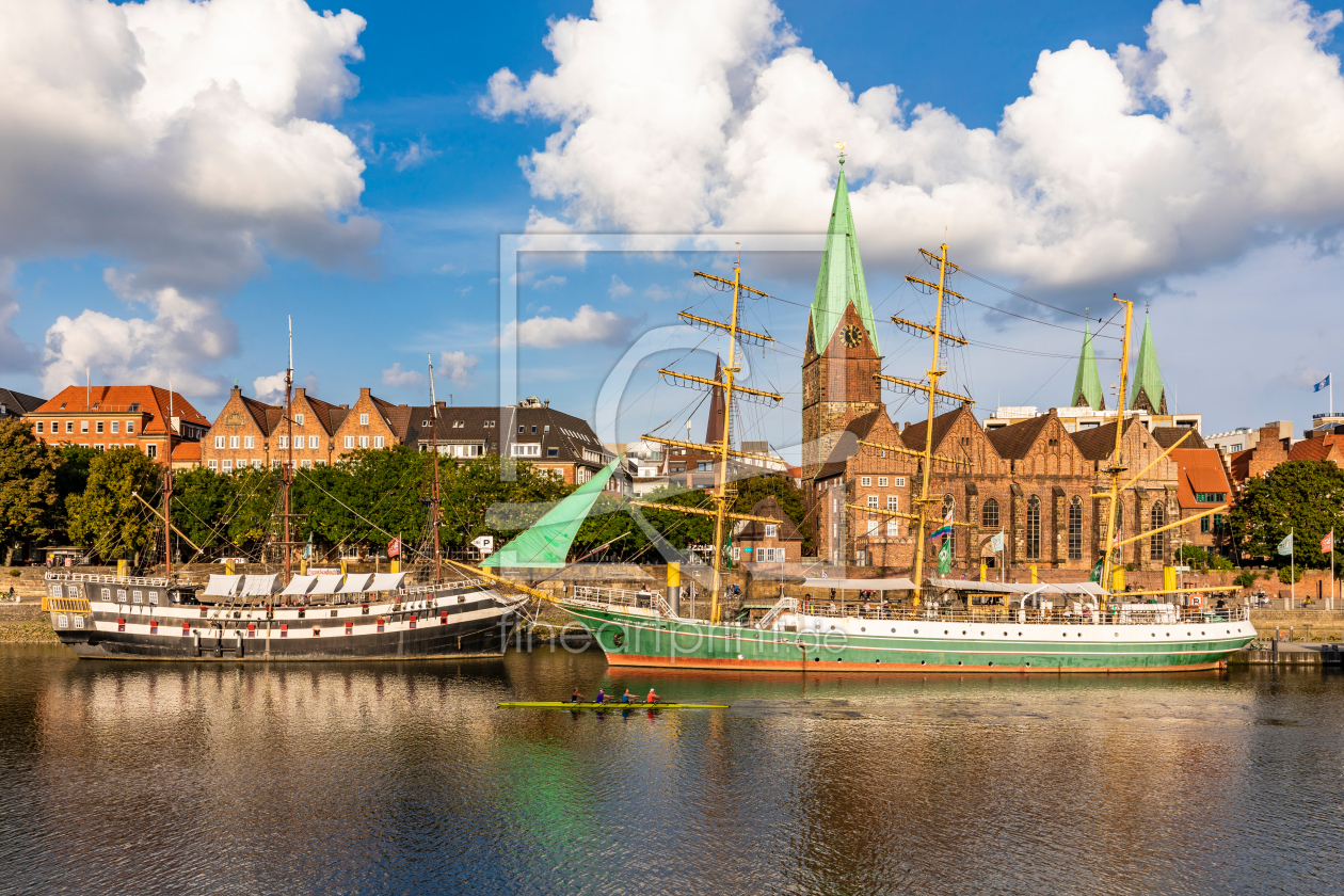 Bild-Nr.: 12905264 Martinianleger und Weserpromenade in Bremen erstellt von dieterich