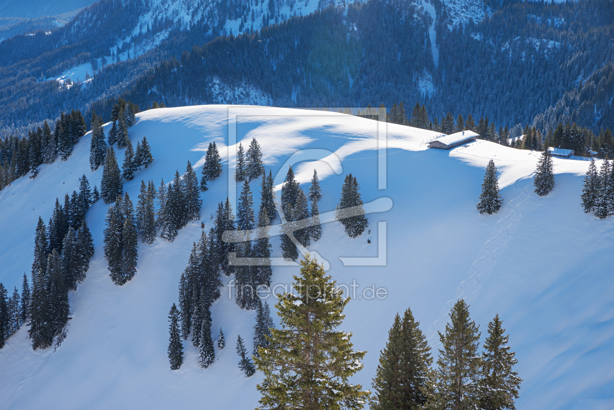 Bild-Nr.: 12906320 Berghütte im Winter erstellt von SusaZoom