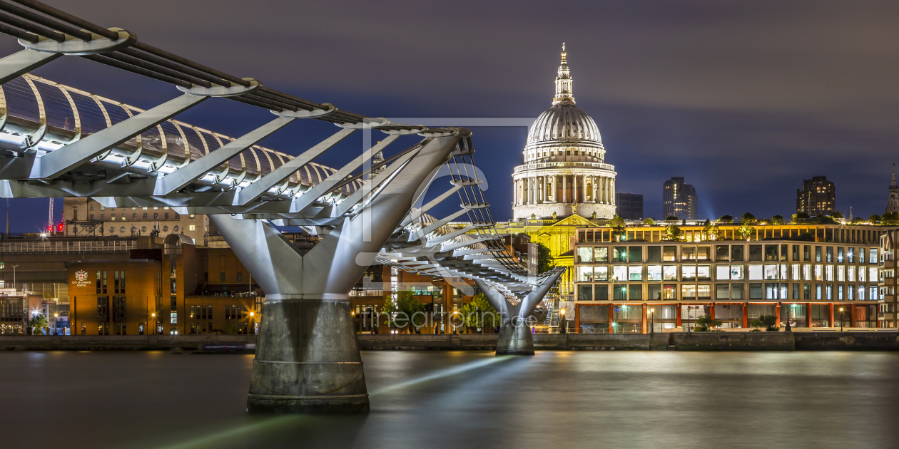 Bild-Nr.: 12906493 LONDON St Paul's im Lichterglanz - Panorama erstellt von Melanie Viola