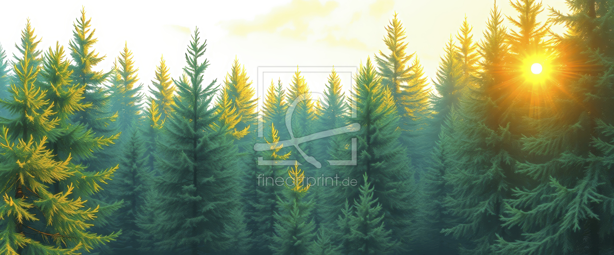 Bild-Nr.: 12906589 Tannenbaumspitzen KI erstellt von XYRIUS