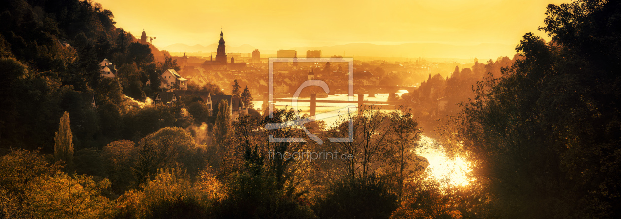 Bild-Nr.: 12907354 Goldener Sonnenuntergang über Heidelberg erstellt von Smileus