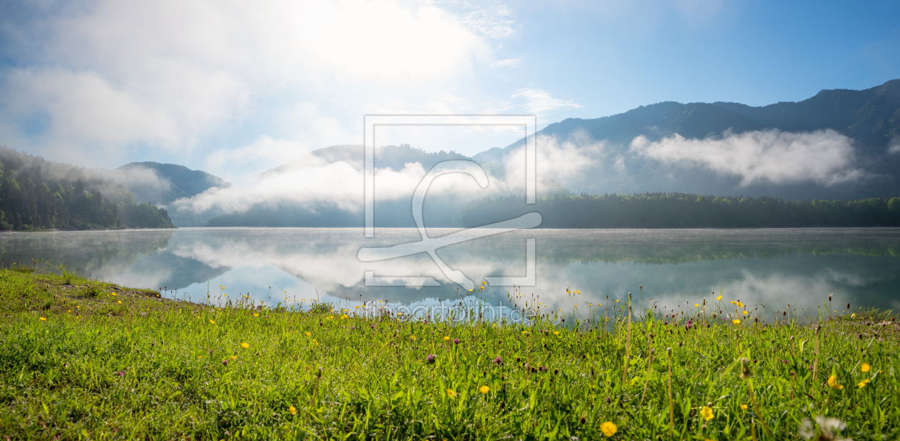 Bild-Nr.: 12907520 Morgennebel am Sylvenstein Speichersee erstellt von SusaZoom
