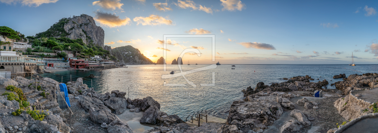 Bild-Nr.: 12907617 Marina Piccola Panorama bei Sonnenaufgang erstellt von eyetronic