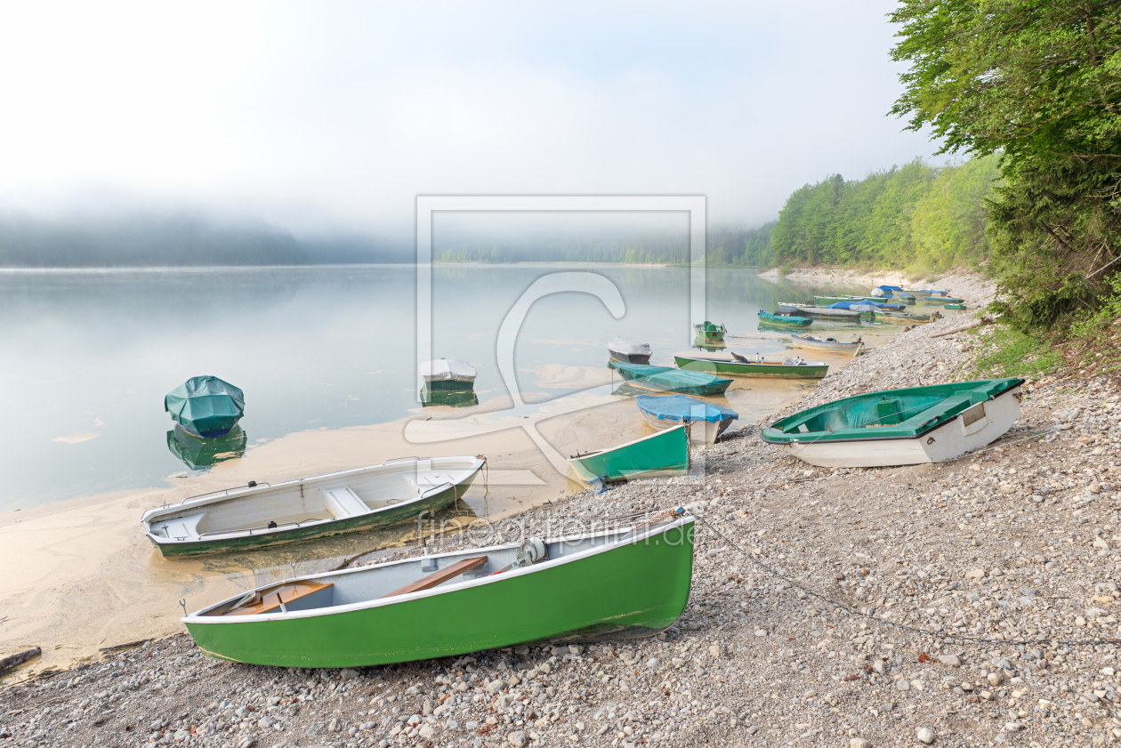 Bild-Nr.: 12907670 Fischerboote am Sylvensteinspeicher erstellt von SusaZoom