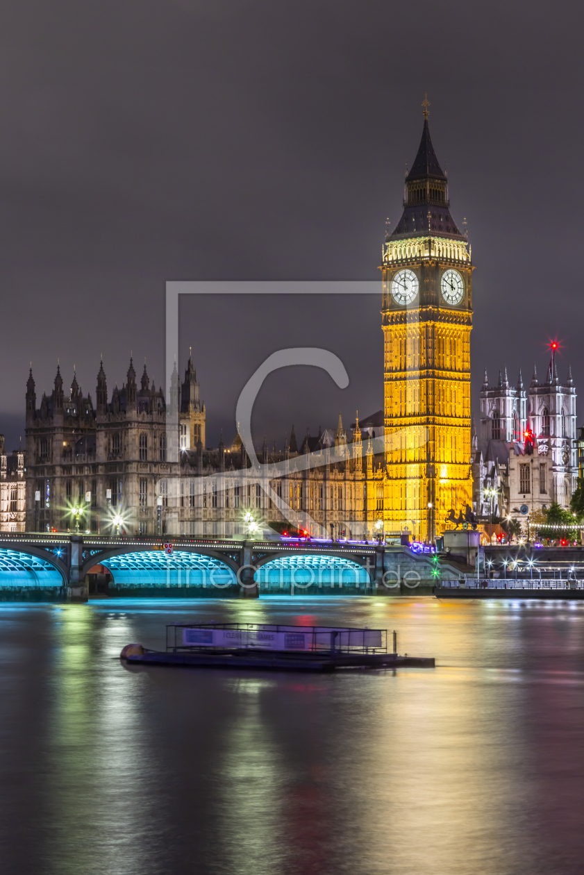 Bild-Nr.: 12908275 LONDON Nächtlicher Blick auf Big Ben erstellt von Melanie Viola