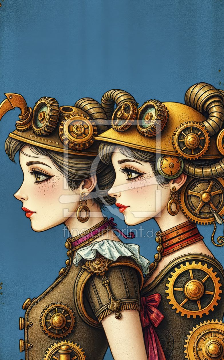Bild-Nr.: 12909490 Steampunk Girls KI erstellt von XYRIUS