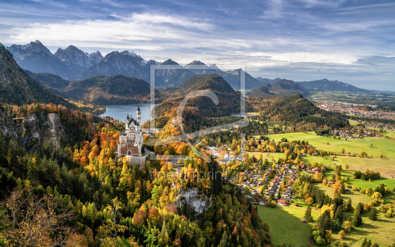 Bild-Nr.: 12910963 Schloss Neuschwanstein im Herbst erstellt von Achim Thomae