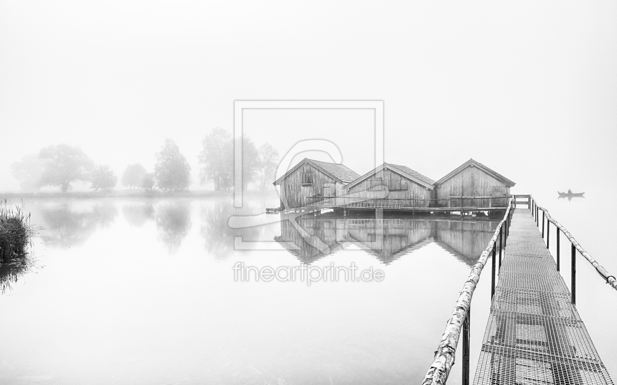 Bild-Nr.: 12911621 Bootshäuser am Kochelsee erstellt von Achim Thomae