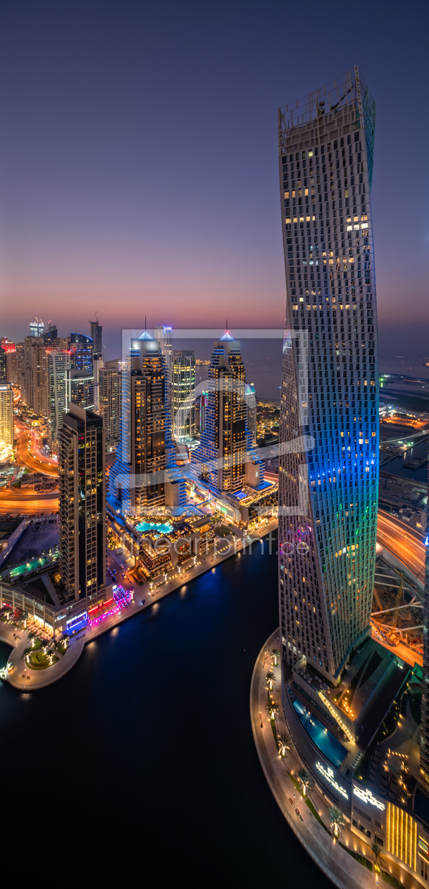 Bild-Nr.: 12911790 Sonnenuntergang Dubai Marina erstellt von Achim Thomae