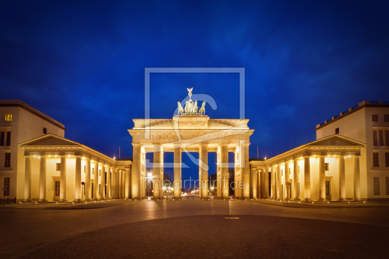 Bild-Nr.: 12913327 Brandenburger Tor in Berlin zur blauen Stunde erstellt von Melanie Viola