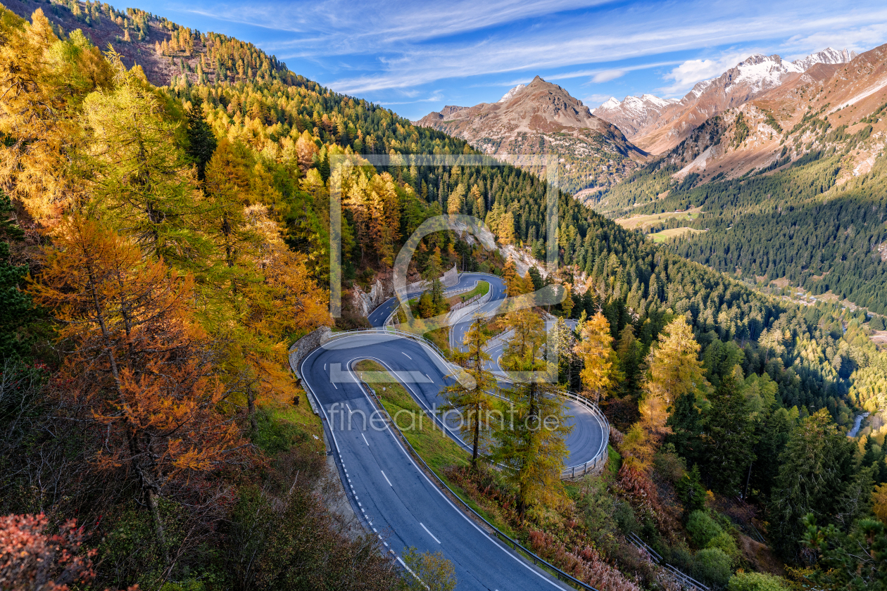 Bild-Nr.: 12914086 Malojapasstraße im Engadin erstellt von Achim Thomae