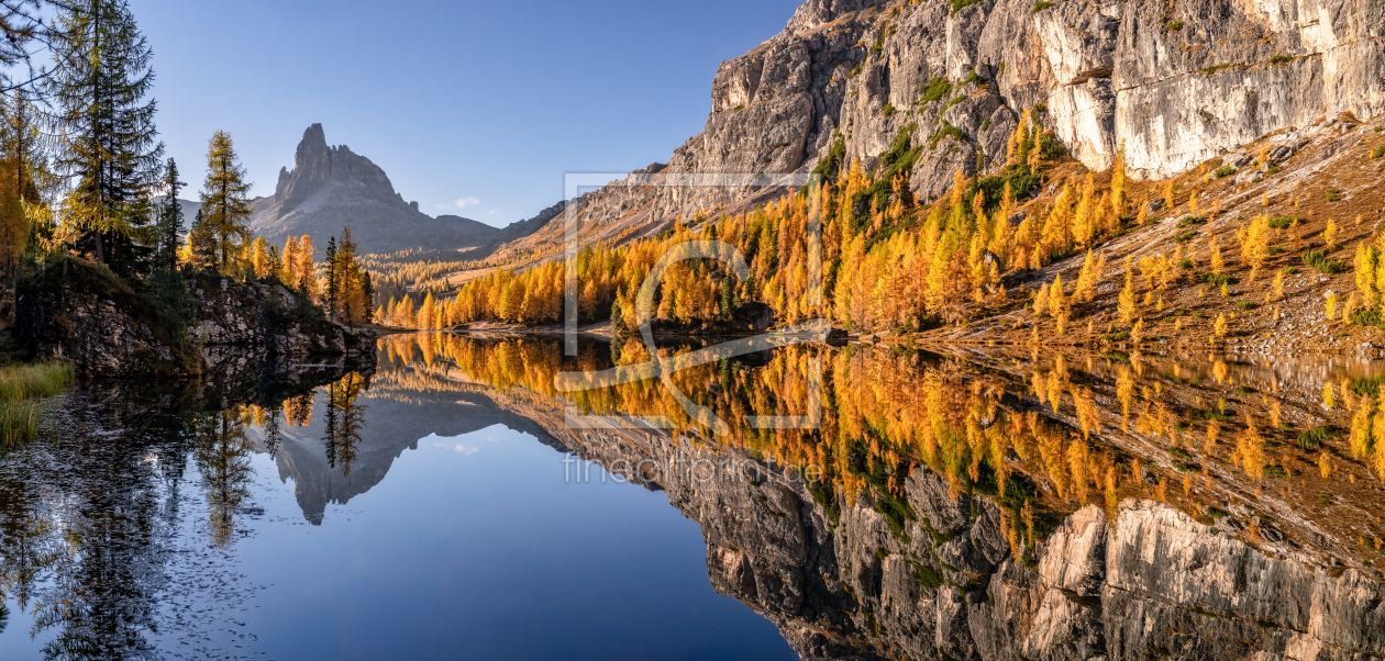 Bild-Nr.: 12914708 Herbst am Lago di Federa erstellt von Achim Thomae