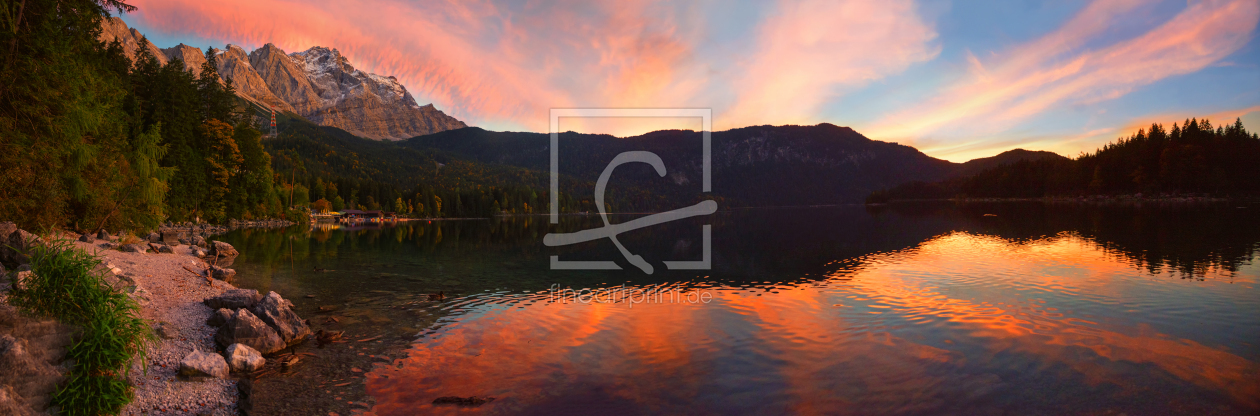 Bild-Nr.: 12915183 Eibsee Sunset Panorama erstellt von SusaZoom