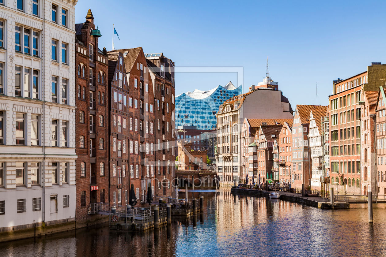 Bild-Nr.: 12915243 Nikolaifleet und Elbphilharmonie in Hamburg erstellt von dieterich