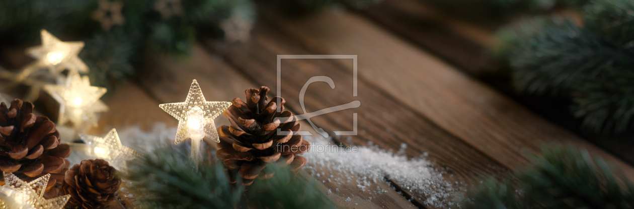 Bild-Nr.: 12915597 Weihnachtshintergrund auf dunklem Holz erstellt von Smileus