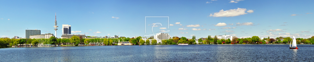 Bild-Nr.: 12915601 Außenalster Panorama erstellt von Nordbilder