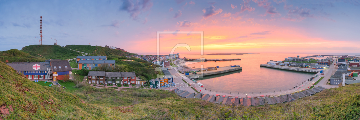 Bild-Nr.: 12915775 Panoramablick auf Helgoland bei Sonnenaufgang erstellt von Michael Valjak