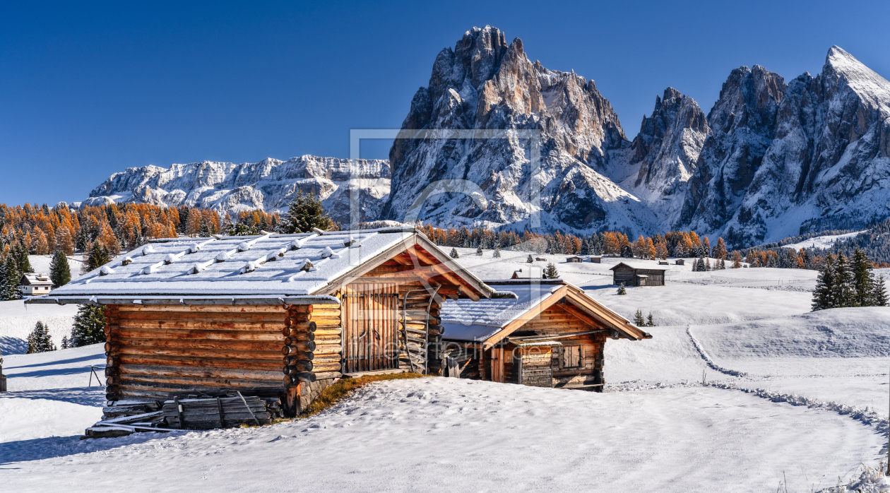 Bild-Nr.: 12917761 Hüttenromantik auf der Seiser Alm Südtirol erstellt von Achim Thomae