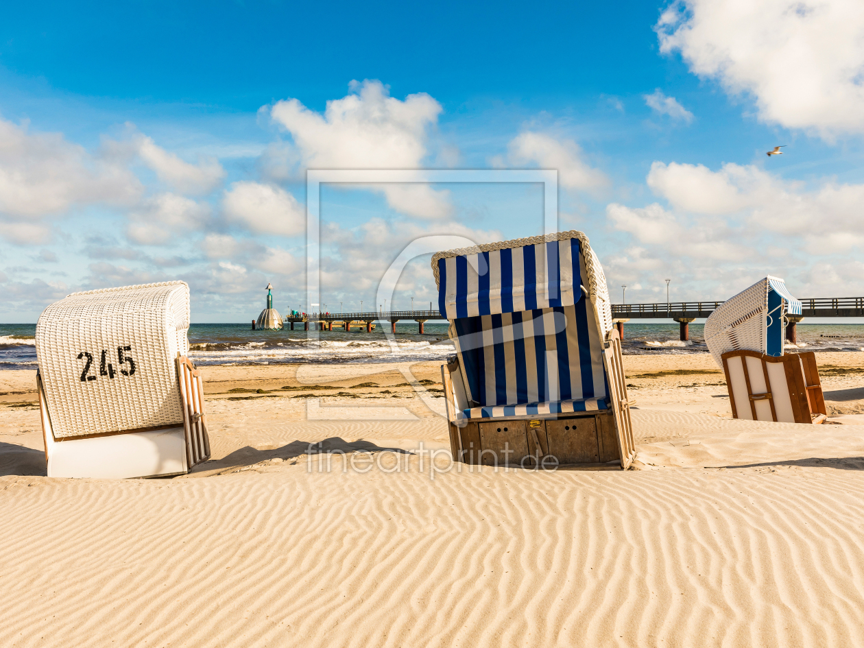 Bild-Nr.: 12918053 Strandkörbe am Strand von Zingst an der Ostsee erstellt von dieterich