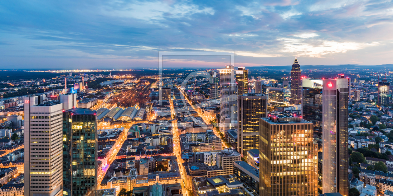 Bild-Nr.: 12919183 Bankenviertel in Frankfurt am Main bei Nacht erstellt von dieterich