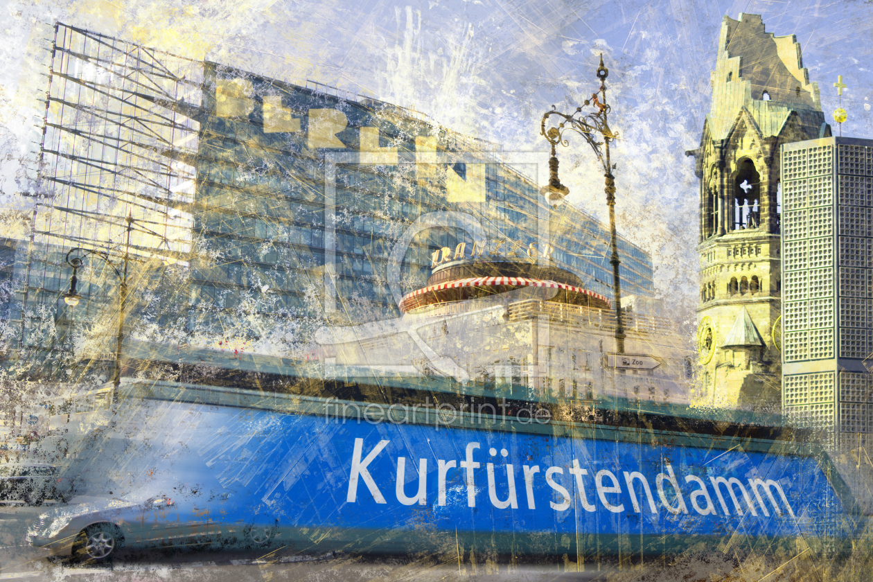 Bild-Nr.: 12919528 City-Art BERLIN Kurfürstendamm erstellt von Melanie Viola