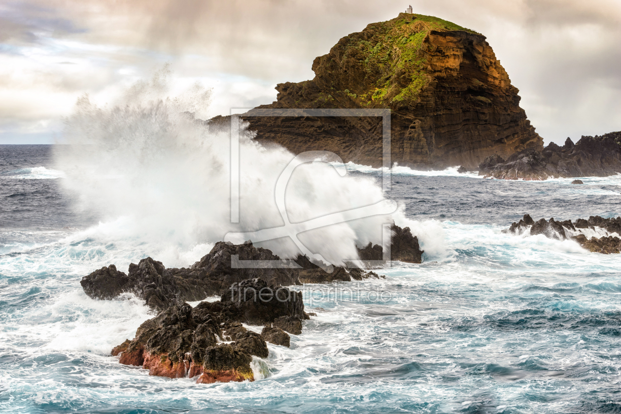 Bild-Nr.: 12919903 Wellenbrecher auf Madeira erstellt von Nordbilder